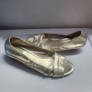 Cole Haan gold shoes